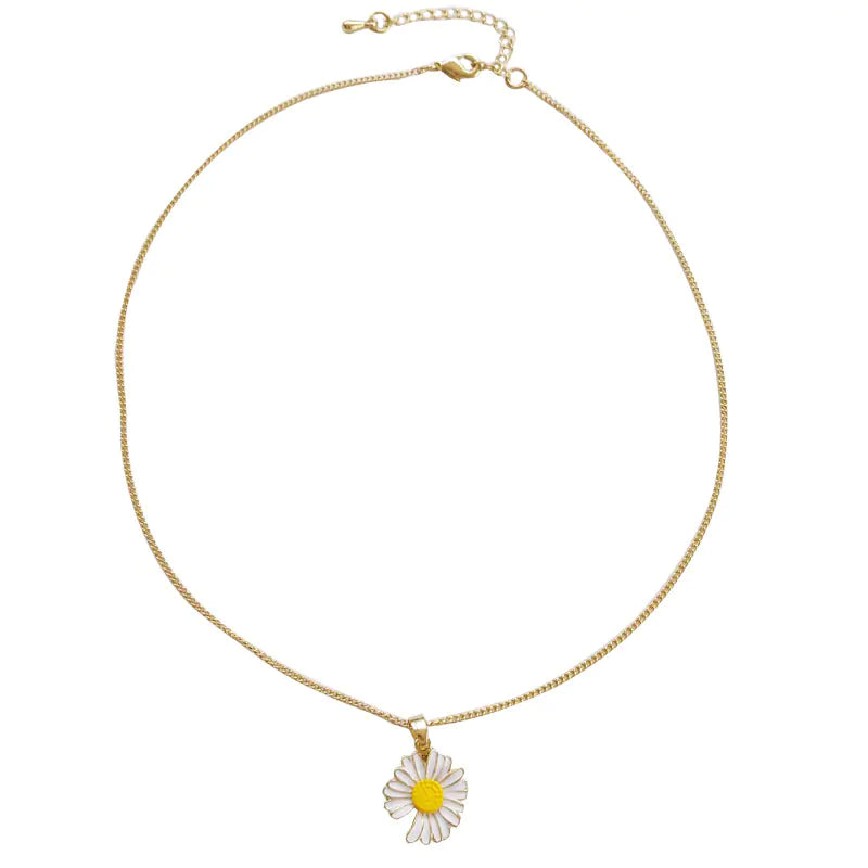 Hawaiian Style Daisy Pendant Necklace for Women